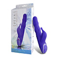 Фиолетовый вибромассажёр с клиторальным стимулятором Seven Creations D015V5X047V5 (19 см)
