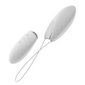 Белое виброяйцо на дистанционном управлении OVO R1 WHITE