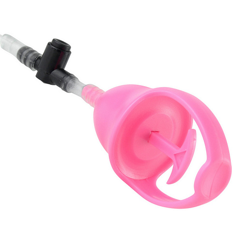 Вакуумная помпа розового цвета с вибрацией Pipedream Mini Pussy Pump Pink PD3233-11