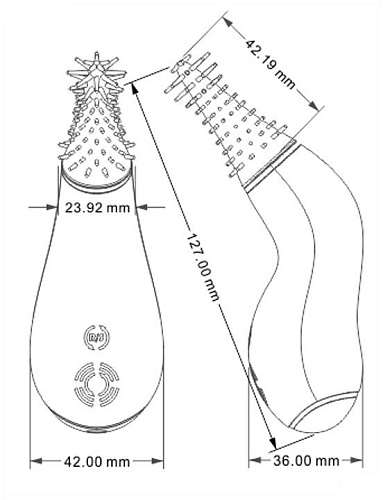 Розовый вибратор с вращением Yuanse Candice B-0008B (12,7 см)