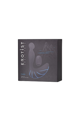 Чёрно-синий массажёр простаты Erotist Third 541303