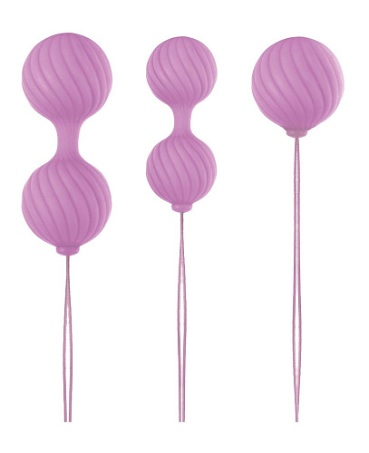 Набор розовых вагинальных шариков NS Novelties Luxe O Weighted Kegel Balls NSN-0208-24