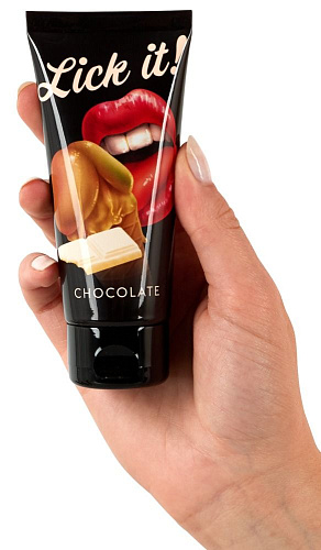 Съедобная смазка с ароматом белого шоколада Orion Lick It 06206960000 (100 мл)