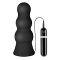 Чёрная анальная втулка большого размера с вибрацией Dream Toys MENZSTUFF VIBRATING BUTTCRASHER PAWN 21019 (20 см)