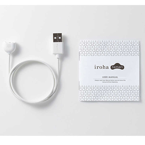 Белый вибромассажёр Tenga Temari Hana HMT-03