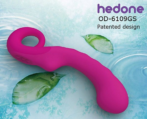 Розовый силиконовый перезаряжаемый G-вибратор Odeco OD-6109GS ROSE (19,7 см)