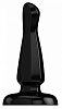 Чёрный анальный стимулятор Shots Media BV Bottom Line 6 Model 3 Rubber Black BTM011BLK (15,5 см)