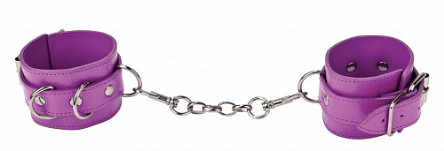 Фиолетовые кожаные наручи с заклёпками Shots Media BV OU048PUR
