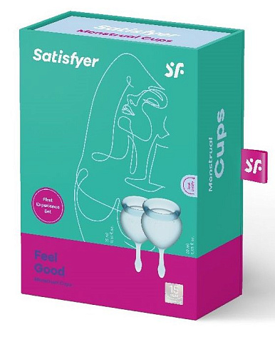 Набор менструальных чаш Satisfyer Feel good Menstrual Cup J1763 (размер S + L)