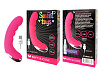 Ярко-розовый изогнутый мини-вибромассажёр с 10 режимами вибрации Bior toys ST-40151-16