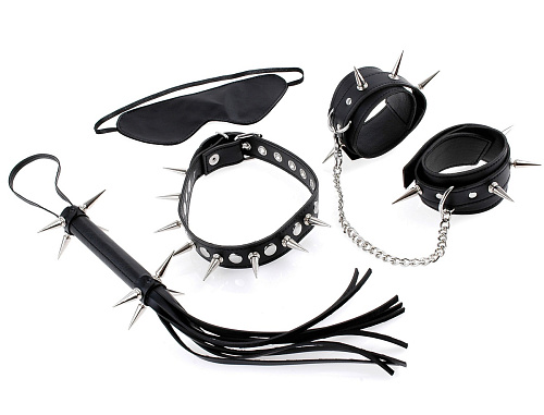 Чёрный набор для бондажа Rock Hard Bondage Kit Pipedream PD3823-23