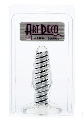 Прозрачная анальная пробка California Exotic Novelties Art Deco Butt Plug SE-0310-10-2 (12 см)