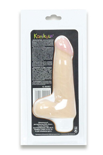 Телесная насадка на пояс Harness с мошонкой Kanikule Real body KL-860802 (17,5 см)