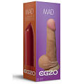 Телесный фаллоимитатор с мошонкой и подошвой-присоской EGZO Mad Lipstick DS006 (17 см)