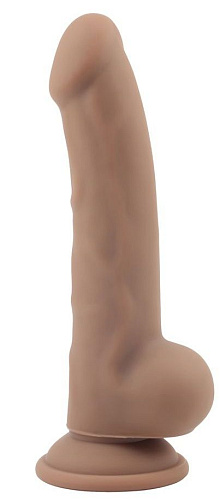 Кофейный реалистичный фаллоимитатор на присоске Chisa Naked Legend CN-101731284 (22 см)