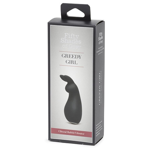 Чёрный клиторальный стимулятор Fifty Shades of Grey Greedy Girl Clitoral Rabbit Vibrator FS-74947