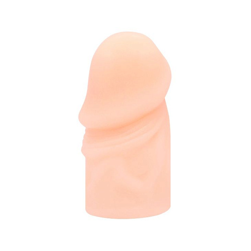 Насадка-удлинитель телесного цвета на пенис фаллической формы Baile BI-010024C-1002 (7,2 см)