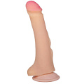 Телесный фаллоимитатор на присоске со стимулирующими шишечками LOVETOY (А-Полимер) 814900 (18 см)