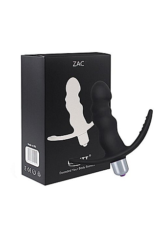 Чёрный стимулятор простаты Levett Zac 16078