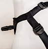 Чёрно-бежевывй пояс для женщин с внутренней насадкой LOVETOY (А-Полимер) WOMAN STRAP 060303