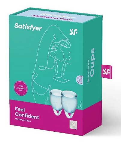 Набор менструальных чаш Satisfyer Feel confident Menstrual Cup J1762 (размер S + L)