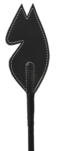 Чёрный стек с шлепком в виде головы лошади Orion 2492610 1000 (65 см)