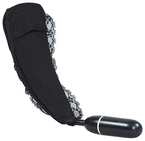 Чёрные трусики с виброэлементом на дистанционном управлении Orion 05753800000