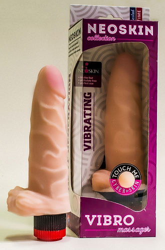 Реалистичный вибромассажёр телесного цвета в подарочной упаковке LOVETOY (А-Полимер) 801406 (17 см)
