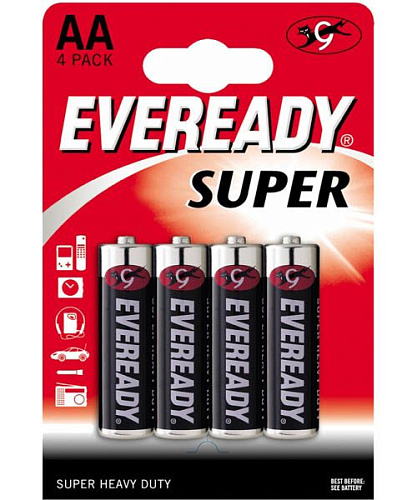Батарейки Energizer EVEREADY SUPER R6 637084 (тип AA, 4 шт)