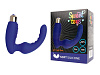 Синий вибростумулятор простаты с изогнутым кончиком Bior toys ST-40137-2