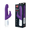 Фиолетовый миниатюрный вибратор с реалистичной головкой Hustler hi-tech HT-R6-PUR