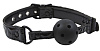 Чёрный кляп-шар на виниловых ремешках NS Novelties Sinful Ball Gag NSN-1221-13