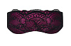 Чёрная маска с розовым кружевом Obsessive Roseberry mask