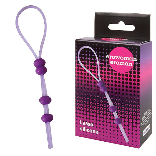 Фиолетовое эрекционное лассо Bior toys EE-10178