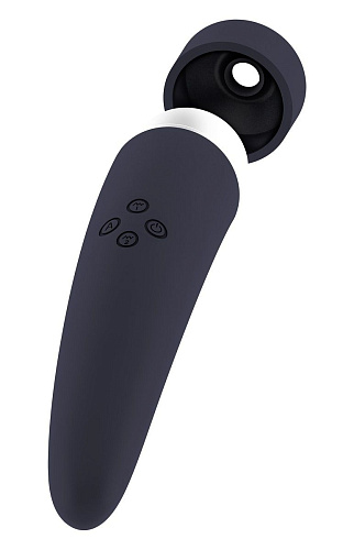 Чёрный вакуумный клиторальный вибромассажёр Shots Media BV Personal vibrator HIKY HIKY001-BLK