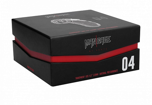 Прозрачный мужской пояс верности Shots Media BV Model 04 Chastity 4.5 Cock Cage MCG004TRA