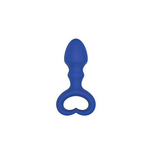 Каплевидная анальная втулка синего цвета Bior toys ST-40147-2 (6,5 см)