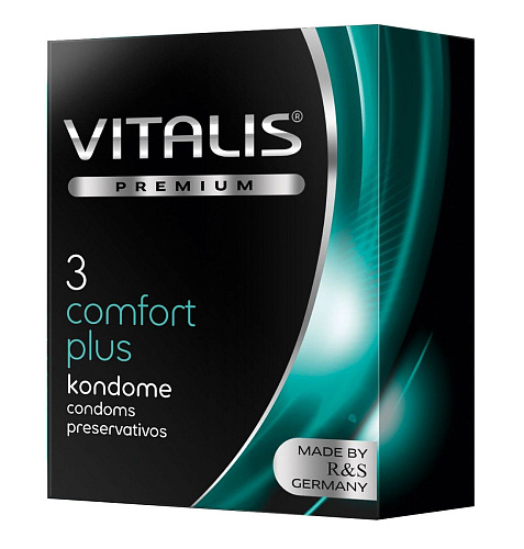 Контурные прозрачные презервативы R S GmbH VITALIS PREMIUM №3 comfort plus (3 шт)