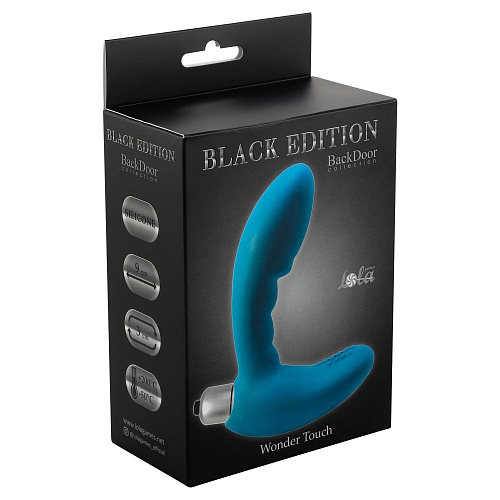 Голубой стимулятор простаты с вибрацией Lola toys Wonder Touch Aqua 4220-05Lola