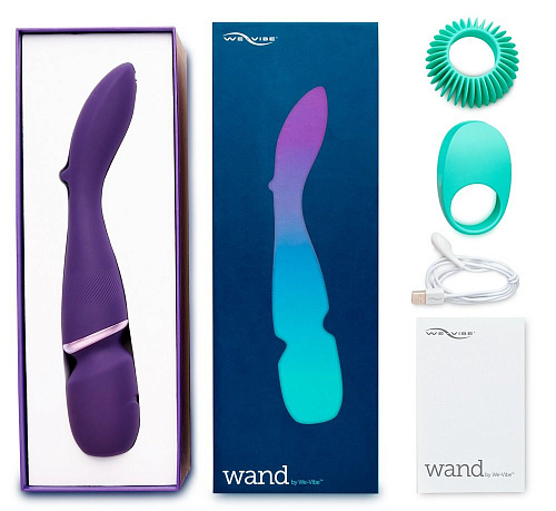 Фиолетовый вибратор-жезл We-vibe Wand SNWDSG4