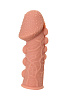 Насадка на фаллос телесного цвета с пузыриками, венками и ребристостью KOKOS Extreme Sleeve 009 ES.009 (12,7 см)