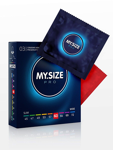 Прозрачные презервативы R S GmbH MY.SIZE №3 (3 шт, размер 60)