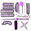 Большой фиолетовый набор БДСМ-аксессуаров Bior toys NTB-80491