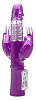 Фиолетовый вибратор с двумя отростками по бокам Shots Media BV Laci SIM015PUR (23 см)