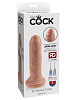 Телесный необрезанный фаллоимитатор на присоске Pipedream 6 Uncut Cock PD5560-21 (16,5 см)