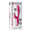 Розовый силиконовый вибратор со стимулятором клитора NU Sensuelle GISELLE RABBIT 340128 (22,1 см)