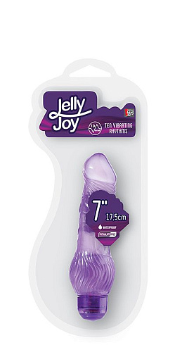 Фиолетовый гелевый вибратор Dream Toys JELLY JOY 7INCH 10 RHYTHMS PURPLE 20846 (17,5 см)