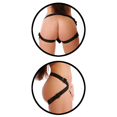 Синий страпон Pipedream First Timers Strap-On Set PD2197-14 (14 см)