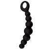 Чёрная анальная цепочка Toyz4lovers CATERPILL-ASS SILICONE BLACK T4L-00700918 (19,5 см)