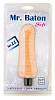 Вибратор телесного цвета ToyFa Mr.Baton Soft №11 871011 (16 см)